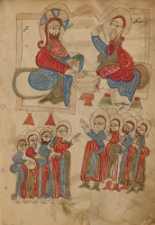 Le Christ lavant les pieds des apôtres